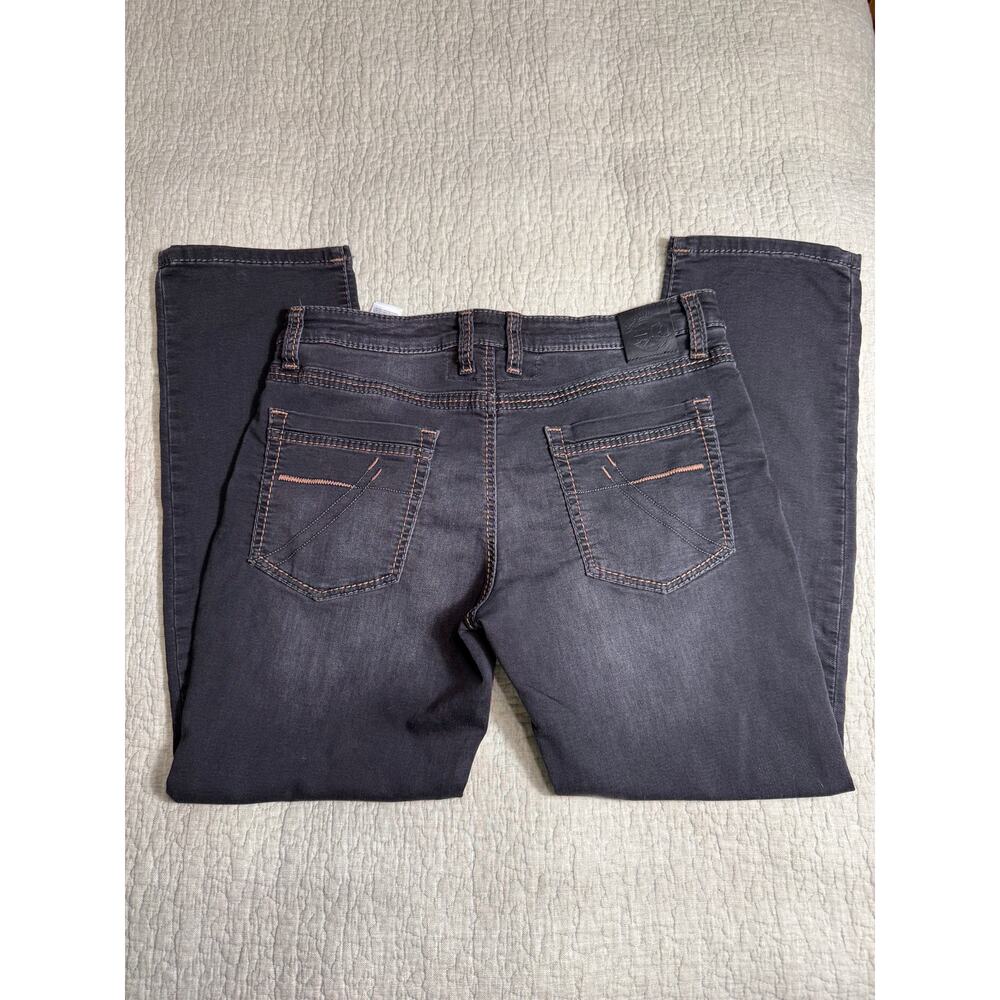 Camp David Men’s Jeans 33 x30 Black Faded Distressed Straight Leg Jeans Contrast